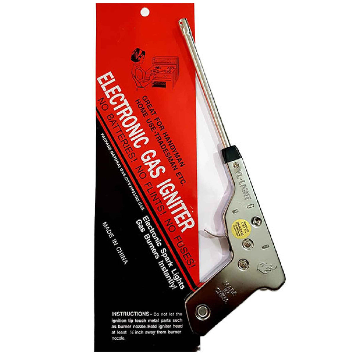 Belgaz Electronic Gas Igniter – Heavy-Duty S park Lighter for Stoves & Burners