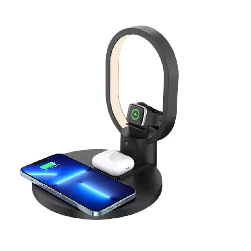 AY-51 5-in-1 Fast Wireless Charger – 5W / 7.5W / 10W /15W Charging Modes (T23405) - Alqamarshop