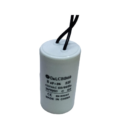 8uF 450V Capacitor High Quality Motor Start Capacitor for Home Appliances (T07756) - Alqamarshop