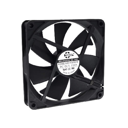 120x120x25mm DC Axial Cooling Fan – High Airflow, Low Noise, Ideal for Electronics (T24027) - Alqamarshop