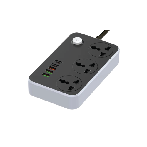 Pukka PowerMatrix Universal Power Extension Board with 3 Sockets, 2 PD Ports & 4 USB Ports – 3000W/16A