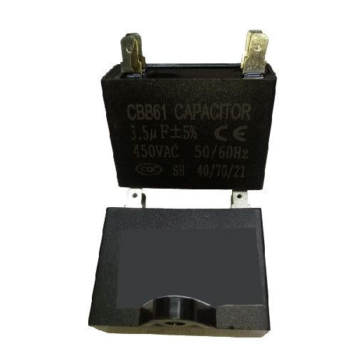 CBB61 Capacitor 3.5uF 400V AC 50/60Hz Fan and Motor Running Capacitor (T11643) - Alqamarshop