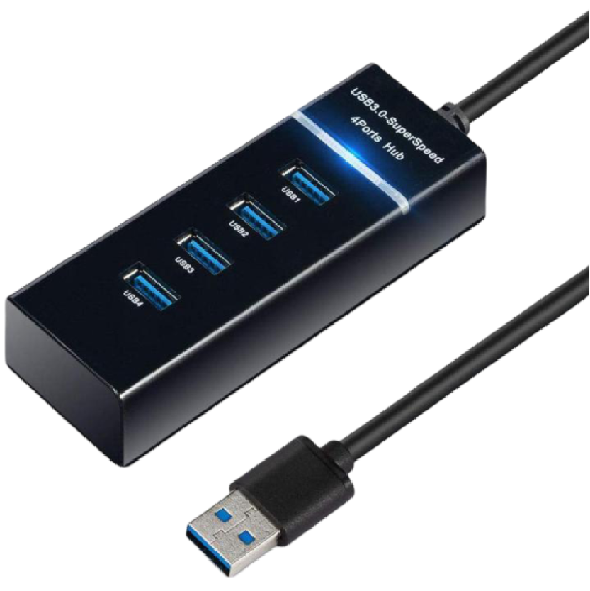 3.0 USB Hub – 4 Port, 30cm, 5Gbps High-Speed Data Transfer (T23033) - Alqamarshop