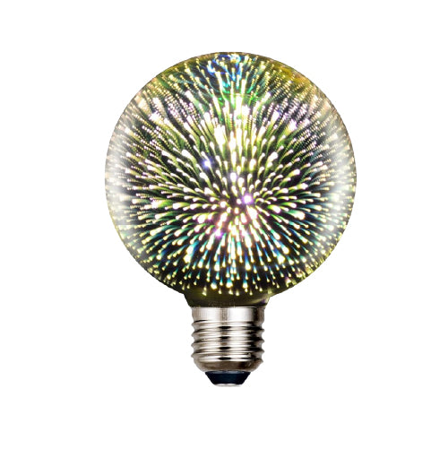 G95 LED Present Light Bulb Decorative Globe, Warm White, E27 Base (T26563) - Alqamarshop
