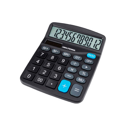 Kaerda 12-Digit Dual Power Desktop Calculator with Large Display and Soft Keypad (T10956) - Alqamarshop