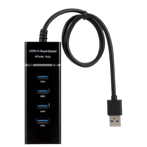 USB 3.0 Hub 4 Port High Speed 5Gbps With 30cm Cable (T23033) - Alqamarshop