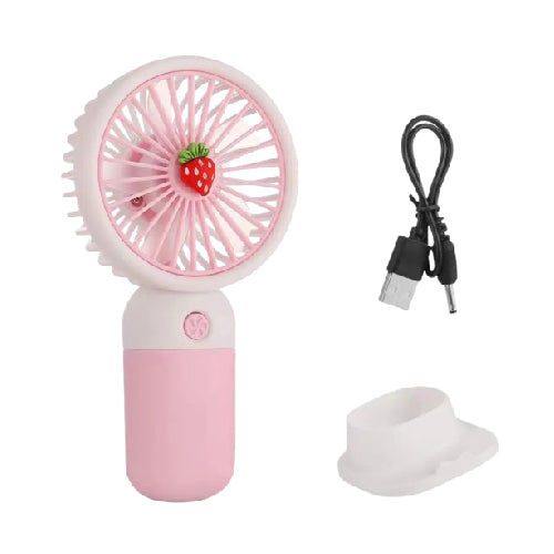 Mini USB Fan HQ66-30A Type-C Rechargeable Compact 1.5W Cooling Solution for Home and Travel - Alqamarshop