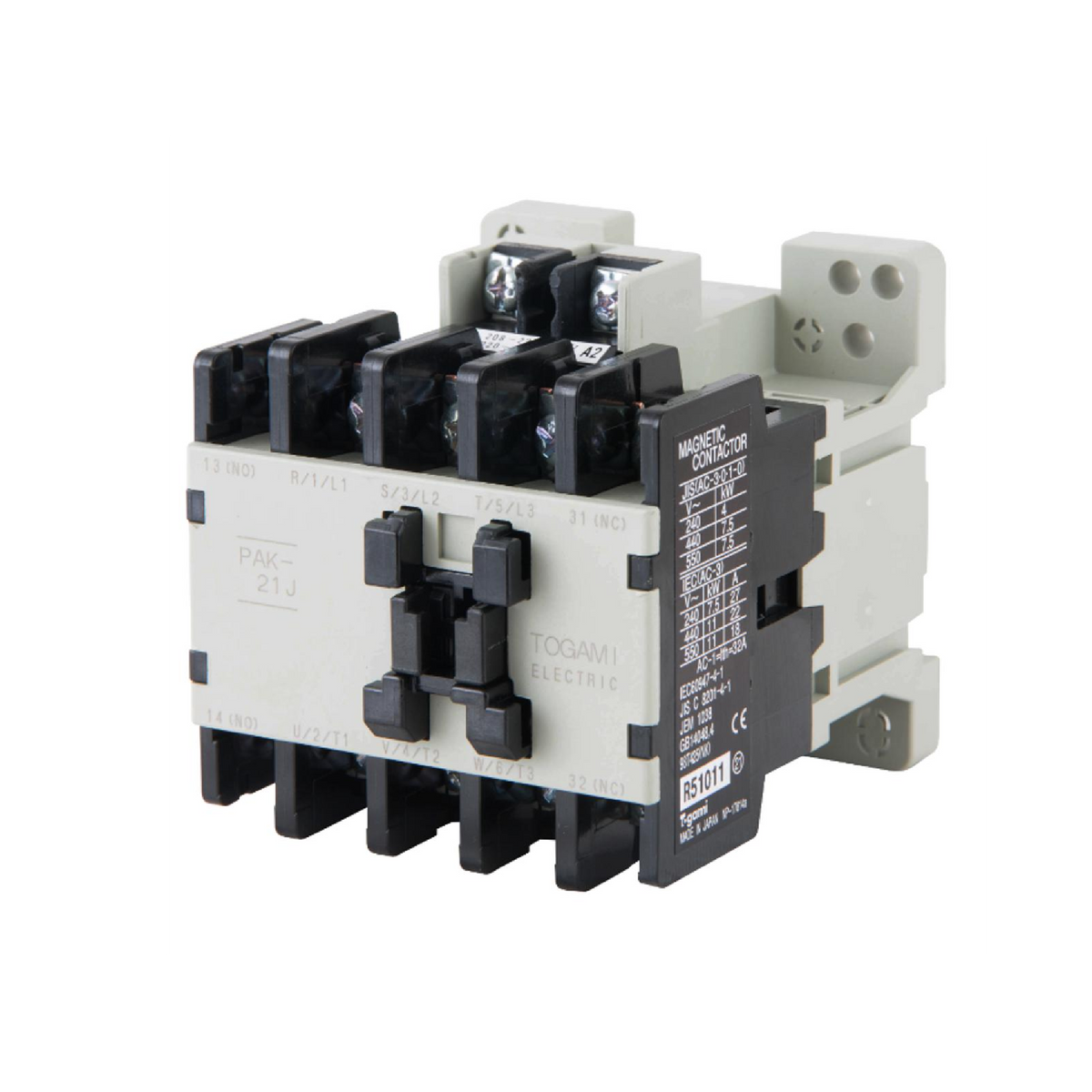 Togami Magnetic Contactor PAK-21J P330 – Heavy-Duty Industrial Power Contactor