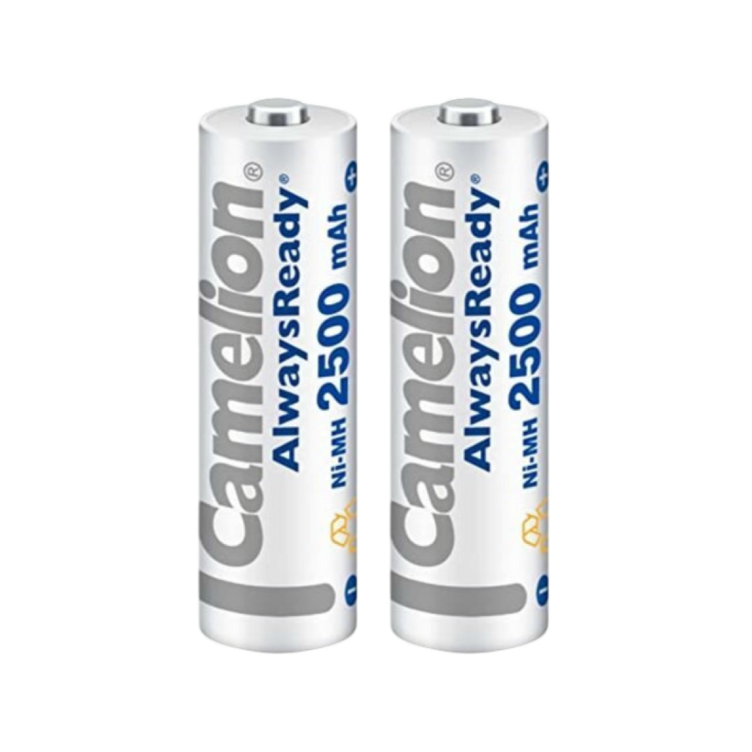 Camelion 1.2v 2500Mah AA Rechargeable (2 Pack) (T26742) - Alqamarshop