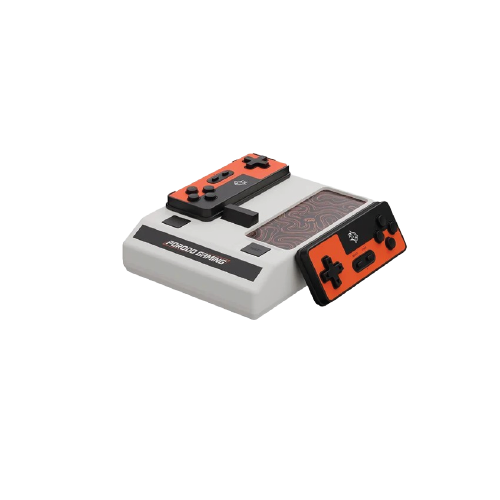 Porodo Runebox PDXRS101WHEAN Dual-Hand Gaming Console – Built-In Games & HDMI TV Output