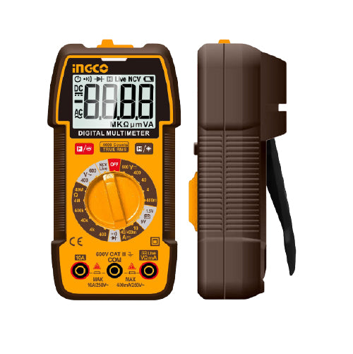 Ingco Digital Multimeter DM36002 CAT III 600V, High-Precision Multi-Function Tester - Alqamarshop