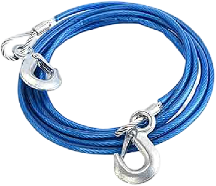 Steel Wire Tow Rope – 4 Meter, 8mm Heavy-Duty Towing Cable - Alqamarshop