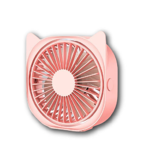 Spacace Cat Mini Watch Fan – 360° Rotation,USB Charging, Portable & Stylish (T27056) - Alqamarshop