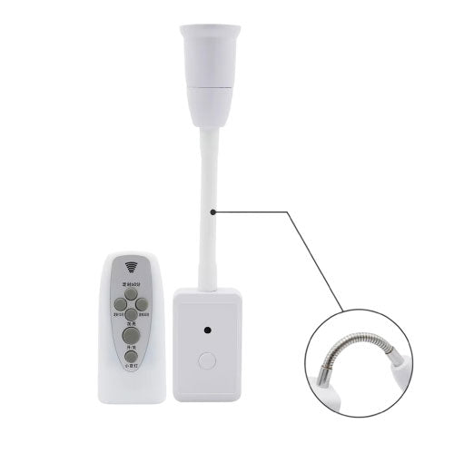 Remote Control LED Bulb Socket – Wireless Plug-In Lamp Holder for Convenient Lighting - Alqamarshop