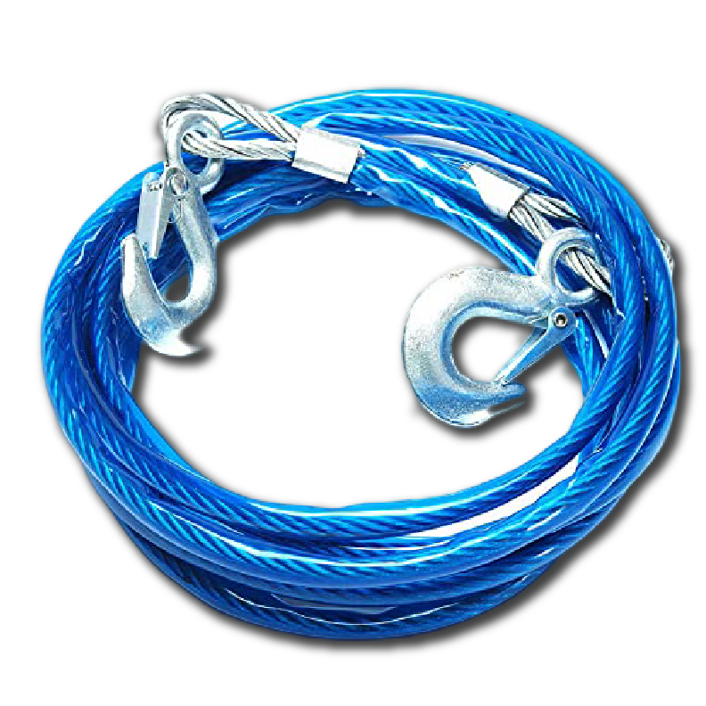 Heavy-Duty 10mm Steel Wire Tow Rope (4M) – Strong & Reliable Towing Solution - Alqamarshop