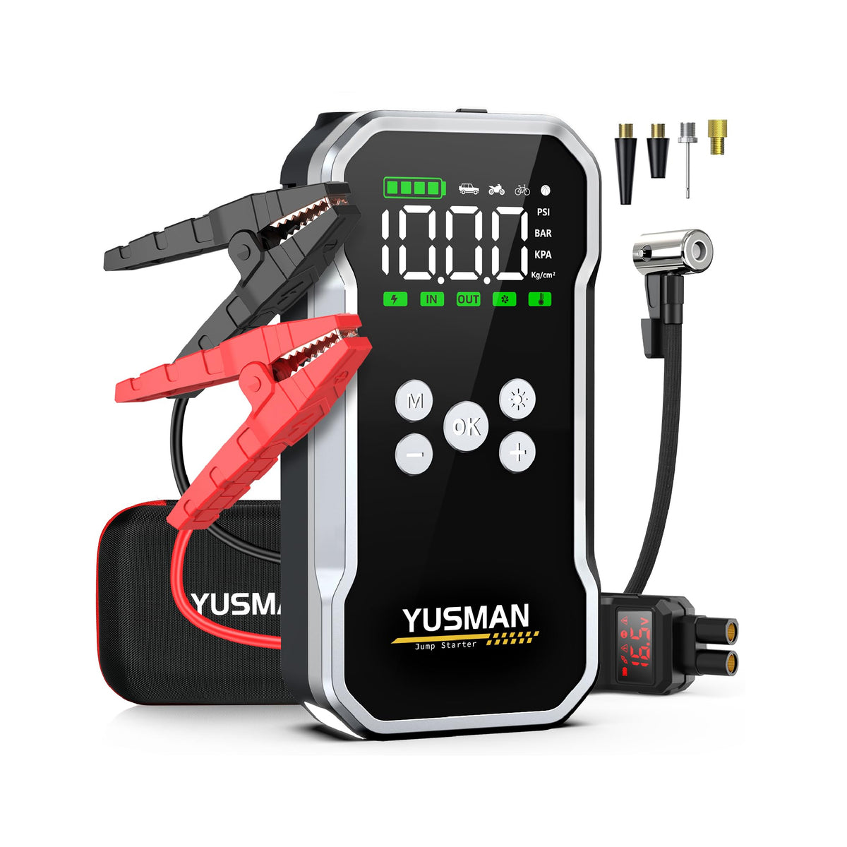 Multifunctional Car Jump Starter – High-Power Emergency Power Bank(S.N)