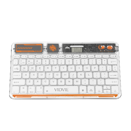 KB05 Transparent Smart Wireless Keyboard Sleek, Multi-Device Connectivity(T26663) - Alqamarshop
