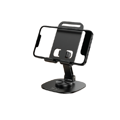 ZM-0114H Adjustable Folding Phone & Tablet Stand – Universal Desktop Holder for 4–12.9" Devices