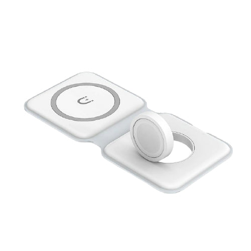 Vidvie WLC1409 2-in-1 Folding Magnetic Wireless Charger 15W Fast Charging (T23410) - Alqamarshop