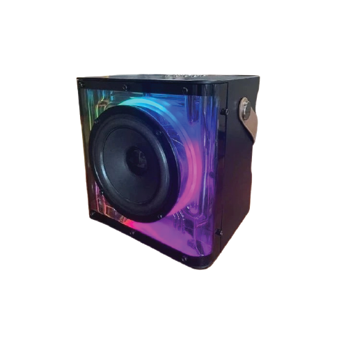 Bluetooth Speaker 15W – RGB Lights & 2 Wireless Microphones
