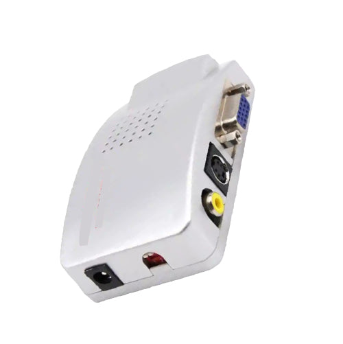 High-Resolution VGA to Video & S-Video Converter Bi-Directional AV Adapter - Alqamarshop