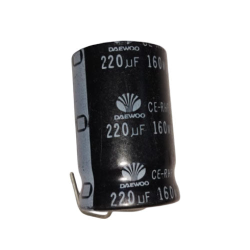 1 PC Daewoo Snap-In Electrolytic Capacitor 220μF 160V High-Performance Component - Alqamarshop