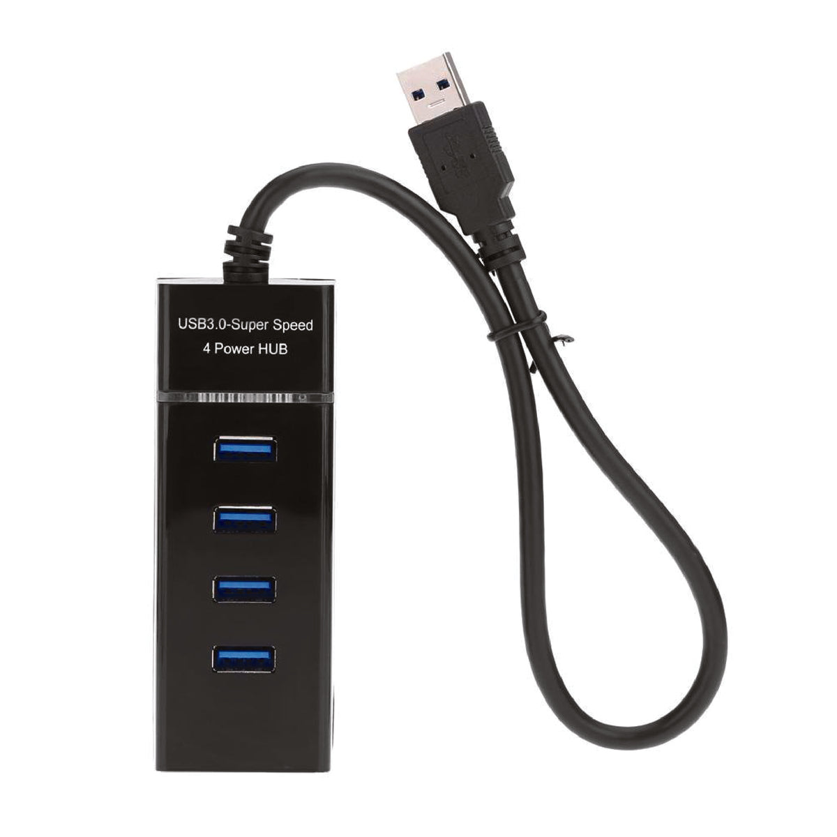 Model 303 USB 3.0 4-Port Hub High-Speed 5Gbps Data Transfer with 30cm Integrated Cable and LED Indicator