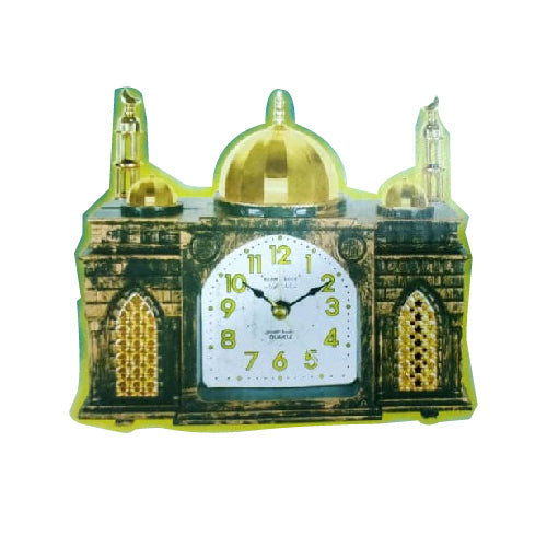 Mosque Shaped Alarm Clock JD-12 – Elegant Functional Islamic Timepiece (T22062) - Alqamarshop