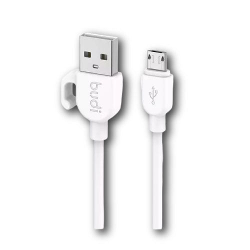 Budi 1M (3.3ft) Charging & Sync Cable 2.4A Fast Charge, Durable Design (T26157) - Alqamarshop