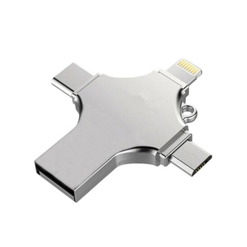 128GB OTG Dual Storage Flash Drive – USB & Type-C Interface, High-Speed Transfer (T22917) - Alqamarshop