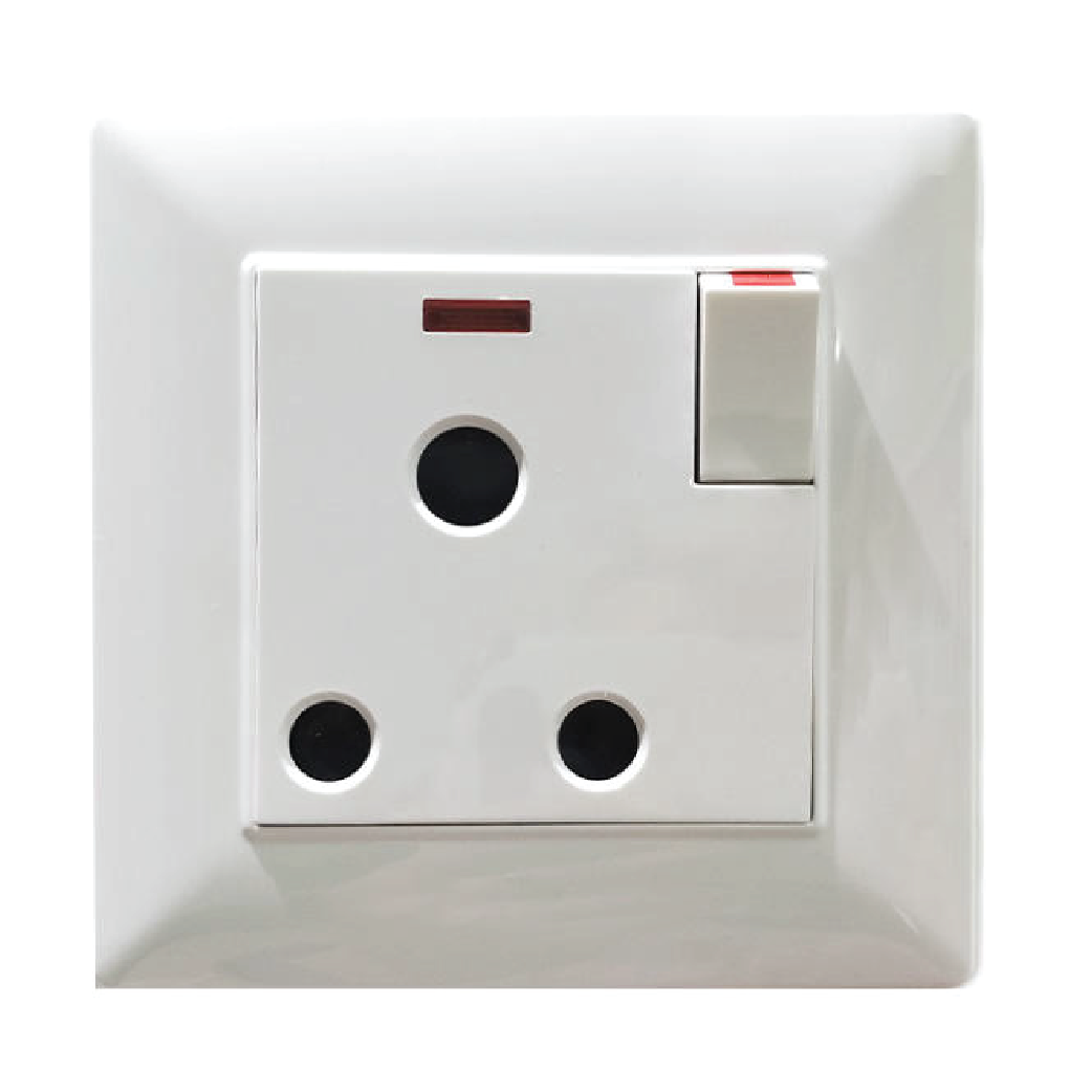 Tenby 15A Switched Socket Outlet 250V