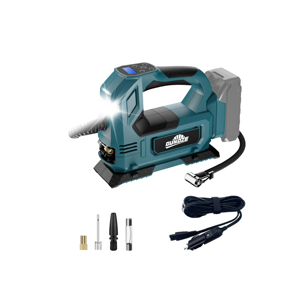 AM Hunter MS-531312 مضخة هواء ليثيوم أيون (ضاغط هواء) – 20 رطل لكل بوصة مربعة، 110 وات
