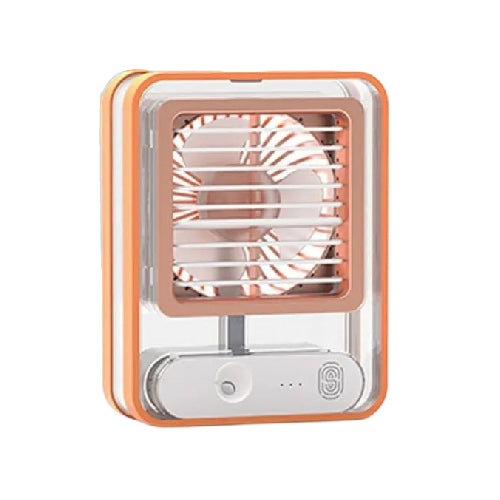 Rechargeable Air Cooler and Conditioner Powerful Cooling with Water Tank 3-Speed Spray (T26304) - Alqamarshop