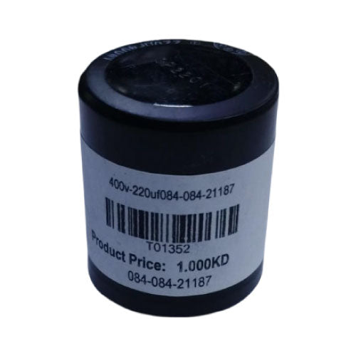 High-Performance 400V 220µF Electrolytic Capacitor Durable, Compact, and Efficient (T01352) - Alqamarshop