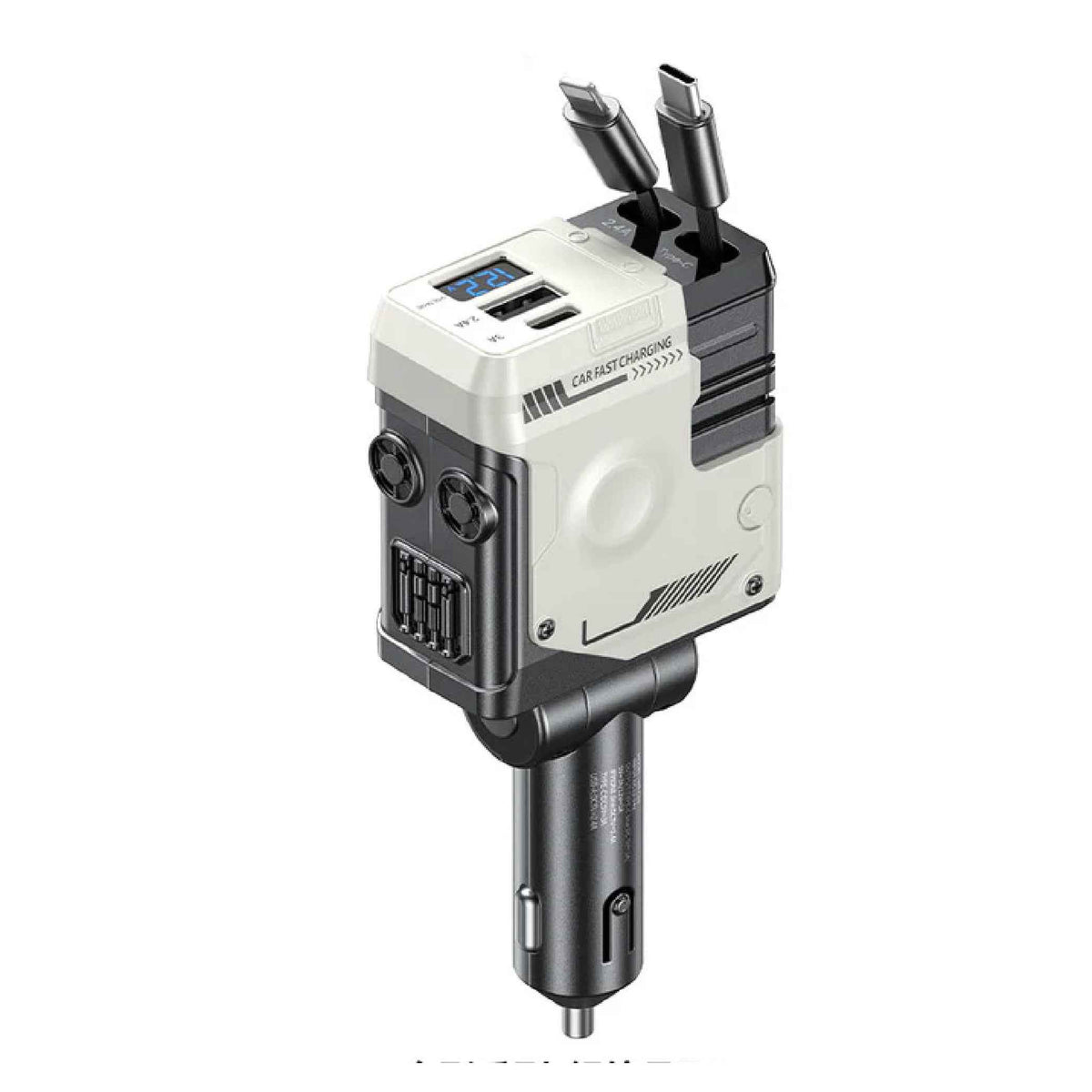 Acefast B14 Car Charger 165W PD3.1 – 3-Port Fast Charging Adapter(S.N)