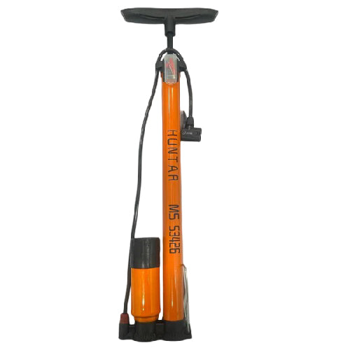 Huntar Cycle Hand Pump MS53426 High Precision Inflation with Gauge - Alqamarshop