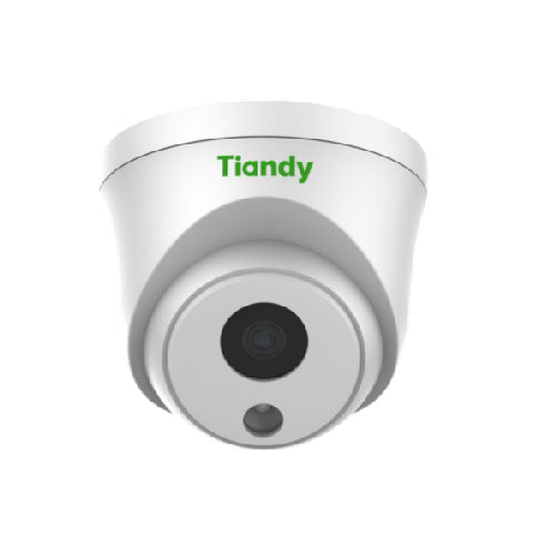 Tiandy 2MP Turret Camera I3 2.5 mm Lens, Starlight, Smart IR, Built-in Mic, PoE/IP66 (T27427) - Alqamarshop