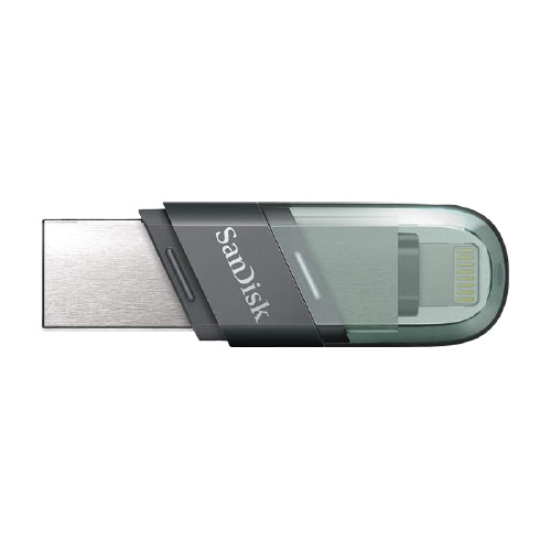 SanDisk iXpand Flash Drive Flip 250GB Compatible with iPhone, iPad and Computers (T27260) - Alqamarshop