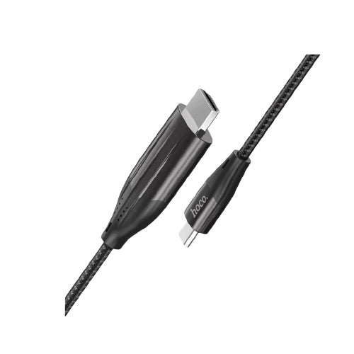 Hoco UA16 Type-C to HDTV Adapter 2M 4K Ultra HD Audio and Video Cable (T22512) - Alqamarshop