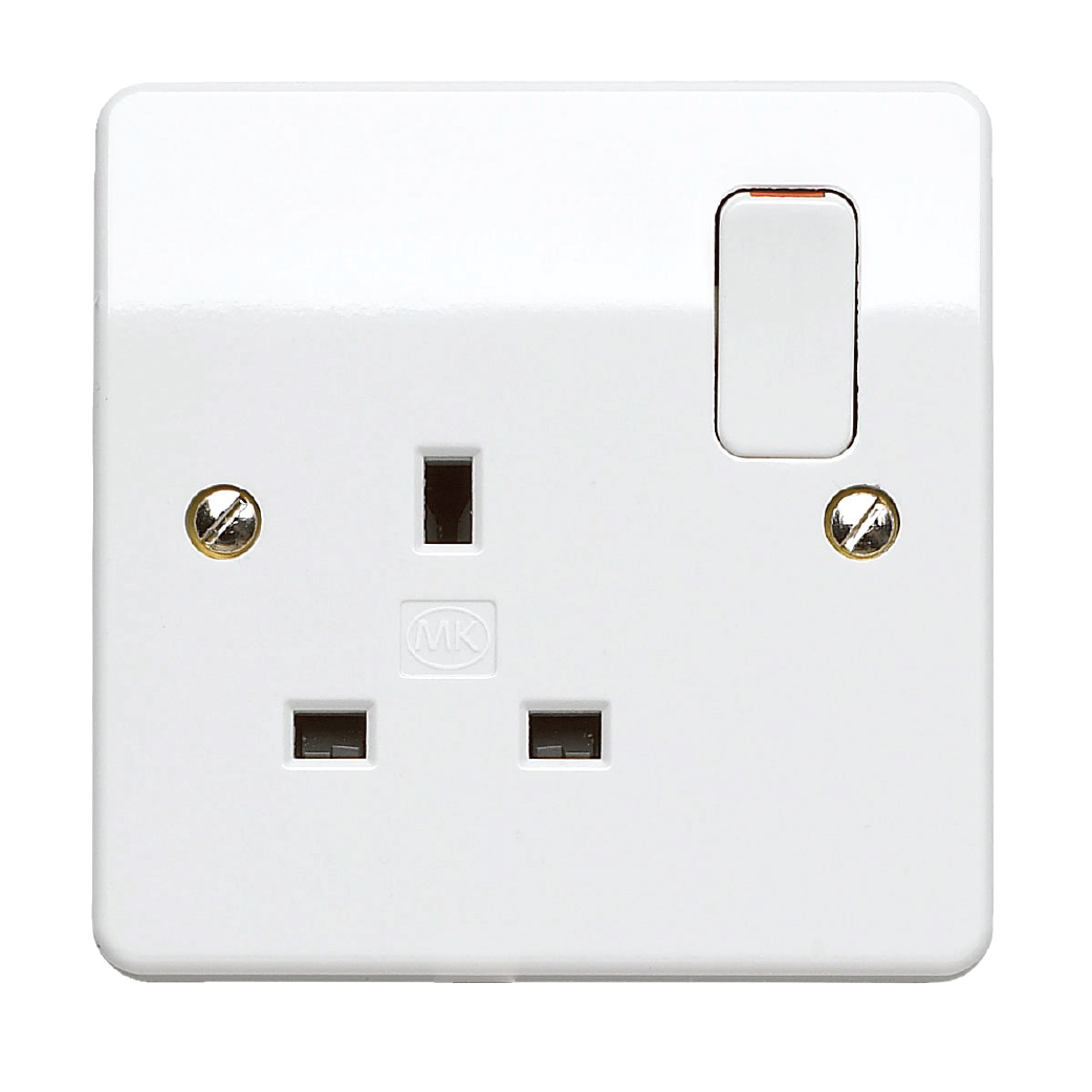 MK Logic Plus by Honeywell 13A 1-Gang Switched Socket