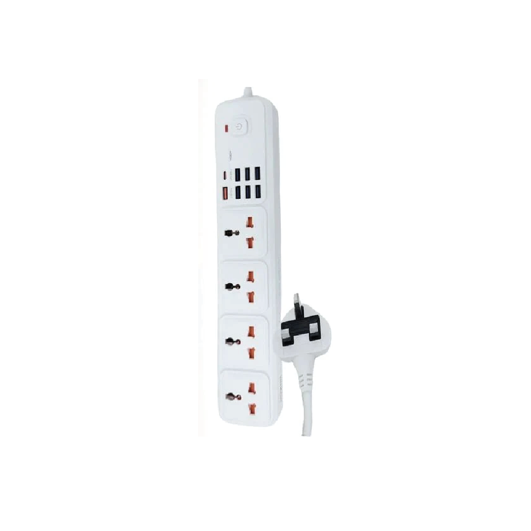 MOXOM MX-ST14 12-in-1 Power Strip-12 AC Outlets, Surge Protection & Safety Fuse, 2500W Capacity