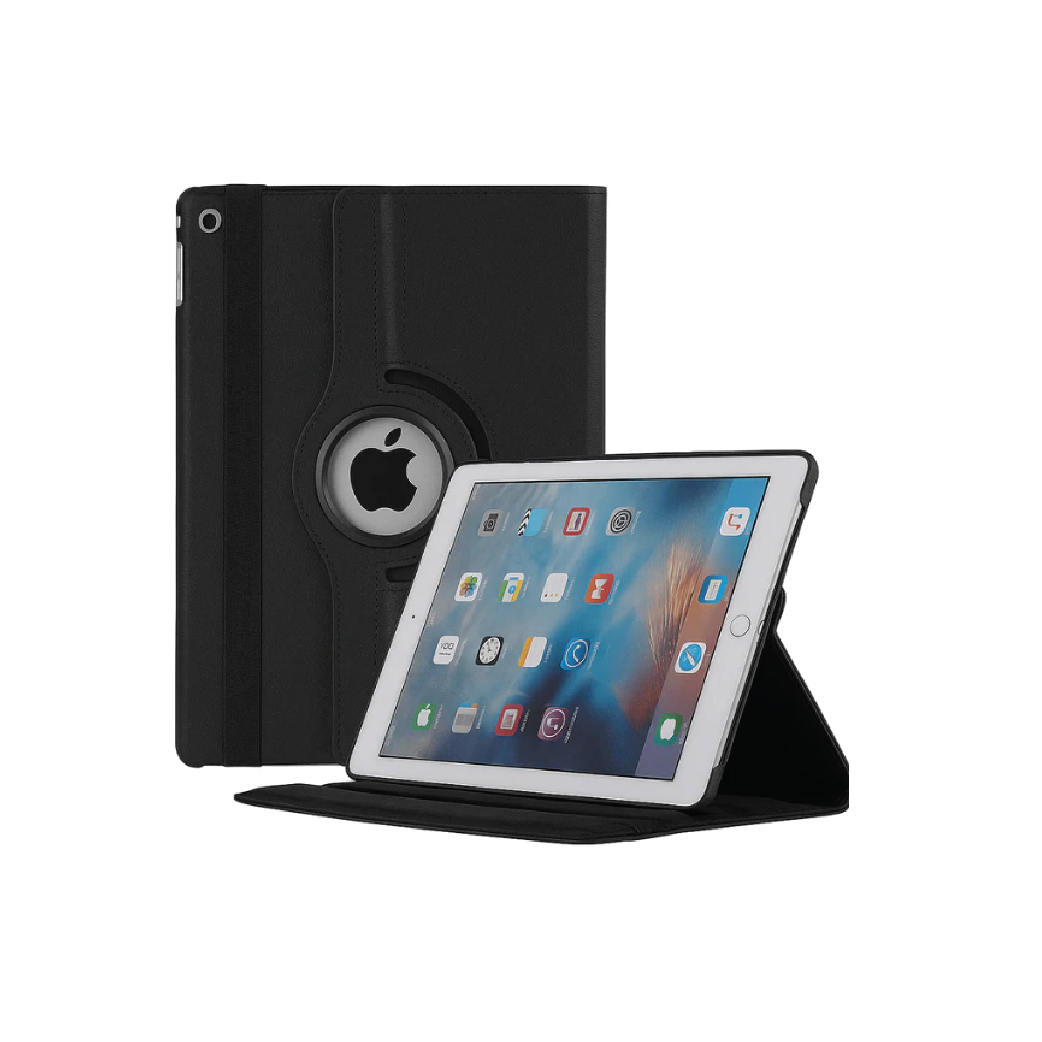 Apple iPad 360° Rotating Book Cover Case – Multi- Angle Folio Stand with Full Protective Smart Cover