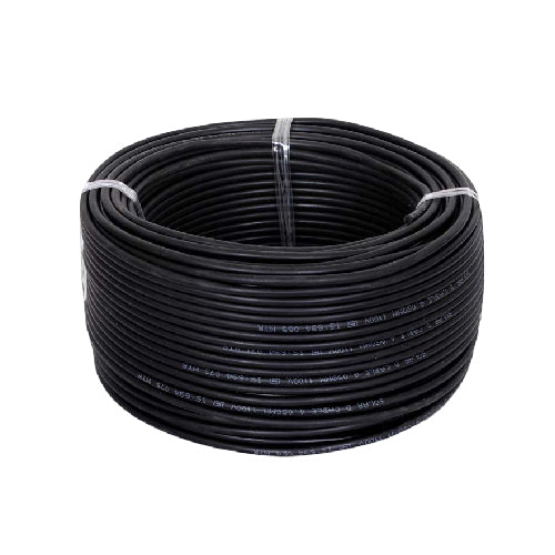 3 Core 1.5 mm Black Flexible Electric Wire Pure Copper, PVC Insulated Cable (T27306) - Alqamarshop