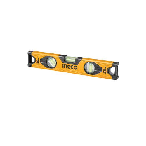 INGCO HSL08030 30cm Industrial Aluminum Spirit Level with 3 Vials