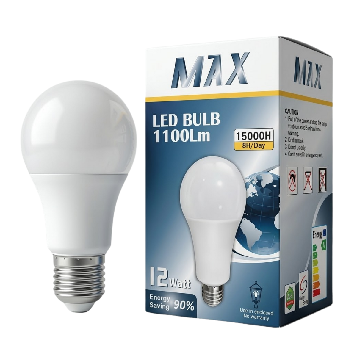 لمبة ماكس LED 850 لومن، عمر افتراضي 15,000 ساعة، ضوء نهاري (T16807)