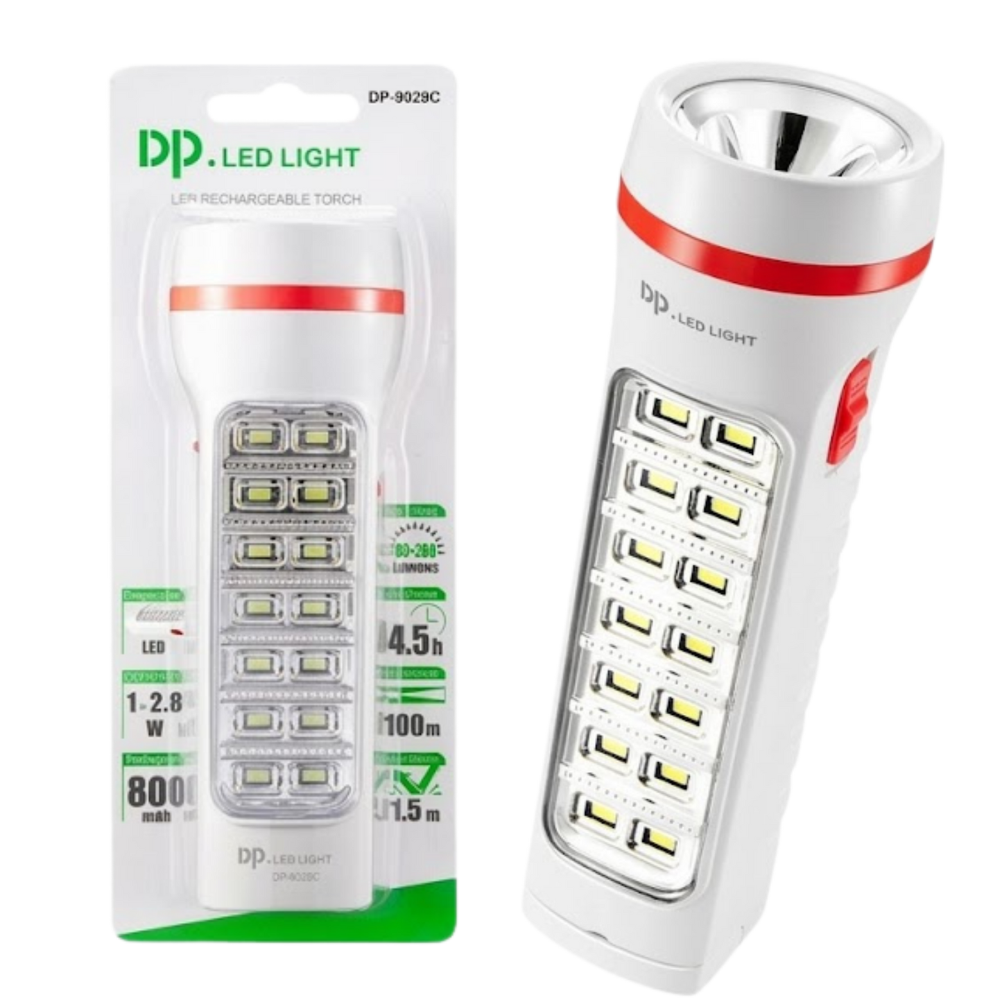 مصباح يدوي LED قابل لإعادة الشحن DP-9111