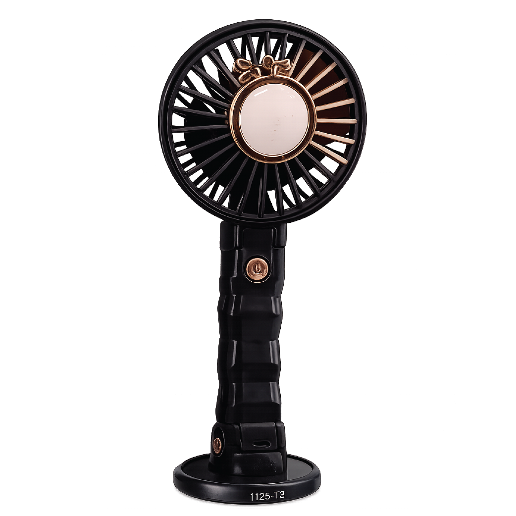 Rechargeable Foldable Handheld Fan 1125-T3 3-in-1 Portable USB Fan Handheld Desk and Neck Use
