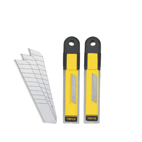 Balu Spare Blades 10pcs, 9mm Width, 0.4mm Thickness Sharp and Durable for Utility Cutters (T27460) - Alqamarshop