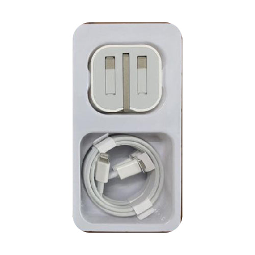 20W USB-C Power Adapter with USB-C to Lightning Cable Fast and Efficient Charging (T22174) - Alqamarshop