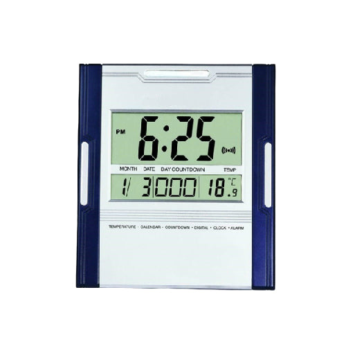Kenko 3886N Digital Clock Jumbo LCD Display with Stand for Desktop or Table Use (T27379) - Alqamarshop